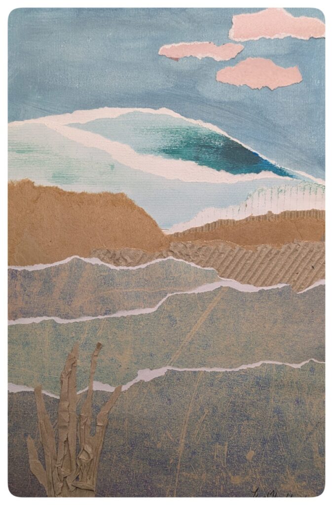 Landscape Collage by Judith Henderson Collage