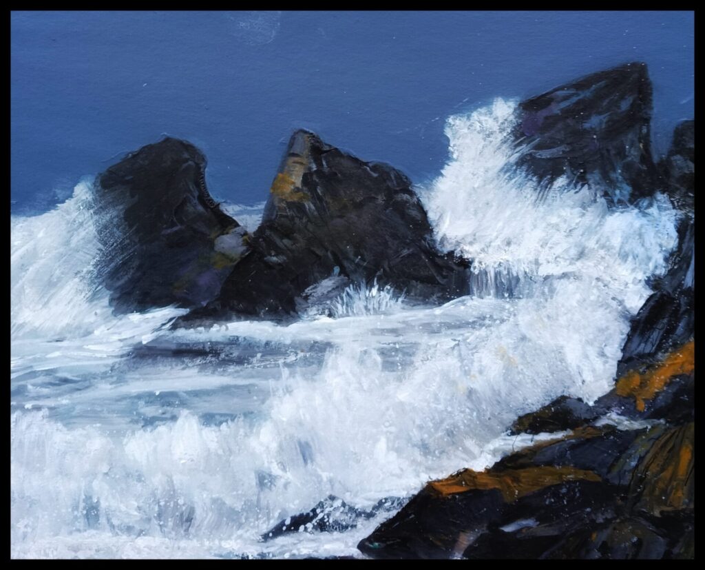 Splash! acrylic on canvas by Helen Sinclair